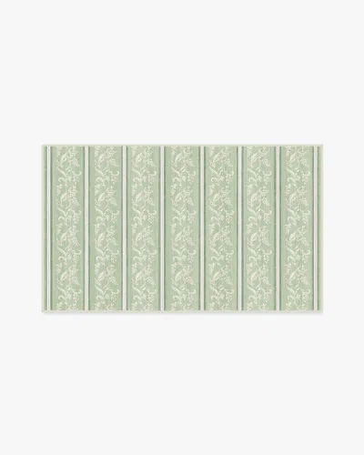 Ruggable Sambuco Stripe Celadon Outdoor Rug In Green