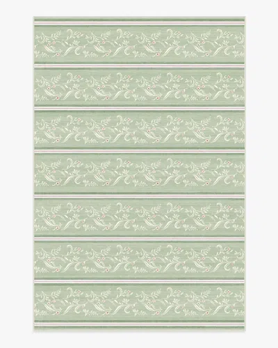 Ruggable Sambuco Stripe Celadon Outdoor Rug In Green