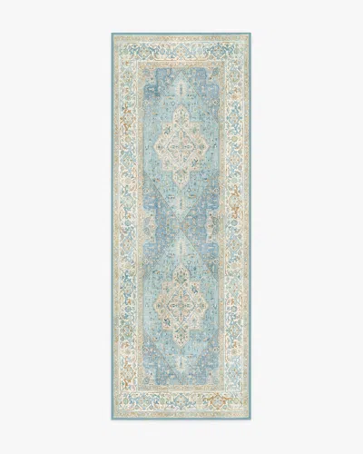Ruggable Santiago Blue & Cream Flatwoven Rug