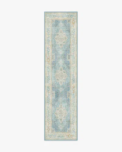 Ruggable Santiago Blue & Cream Flatwoven Rug