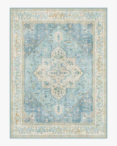 Ruggable Santiago Blue & Cream Flatwoven Rug In Multi