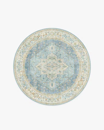 Ruggable Santiago Blue & Cream Flatwoven Rug In Multi