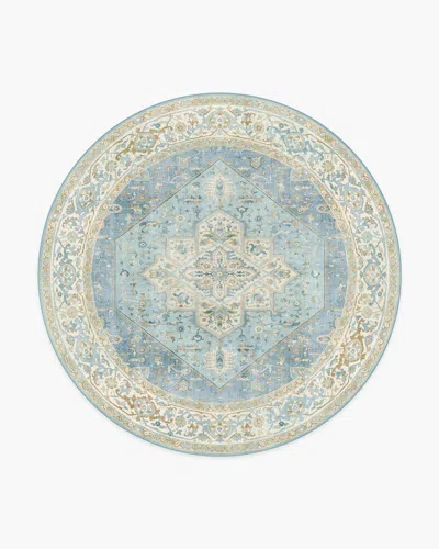 Ruggable Santiago Blue & Cream Flatwoven Rug In Multi