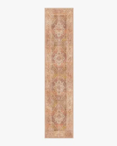 Ruggable Santiago Coral & Gold Flatwoven Rug In Brown