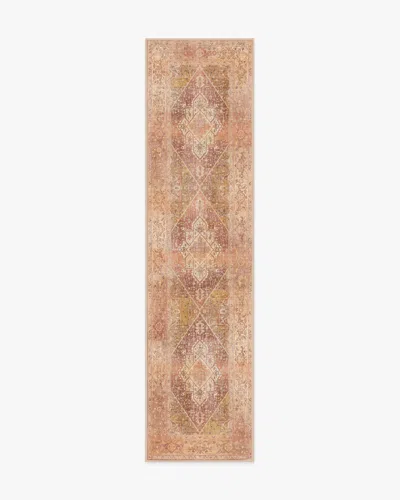 Ruggable Santiago Coral & Gold Flatwoven Rug In Brown