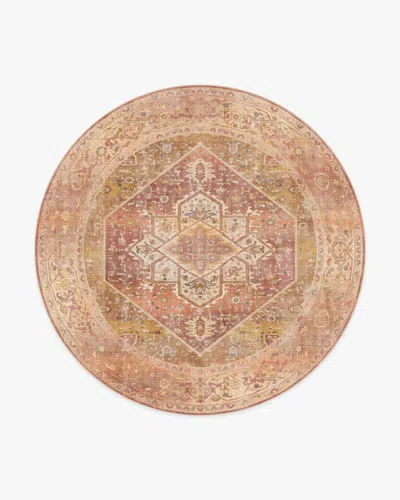 Ruggable Santiago Coral & Gold Flatwoven Rug In Brown