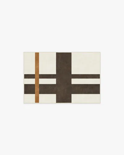 Ruggable Scala Ivory & Brown Flatwoven Rug By The Local Project In Multi