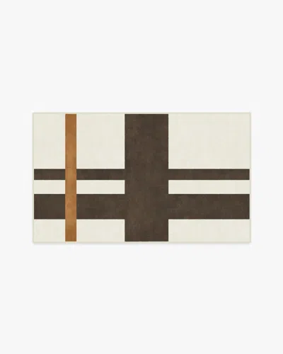 Ruggable Scala Ivory & Brown Flatwoven Rug By The Local Project In Multi