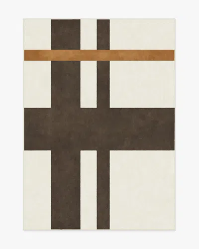 Ruggable Scala Ivory & Brown Flatwoven Rug By The Local Project In Multi