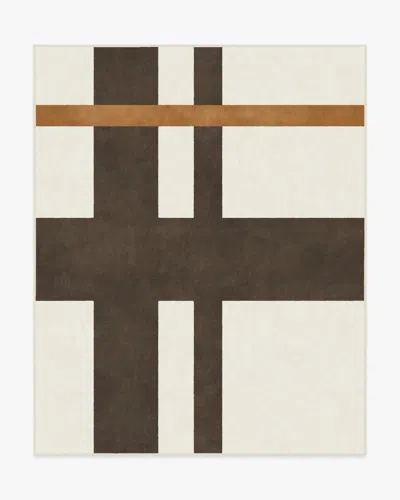 Ruggable Scala Ivory & Brown Flatwoven Rug By The Local Project In Multi
