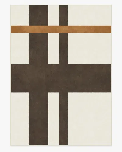 Ruggable Scala Ivory & Brown Flatwoven Rug By The Local Project