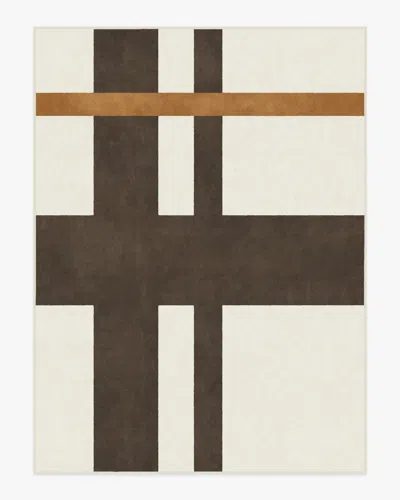 Ruggable Scala Ivory & Brown Flatwoven Rug By The Local Project