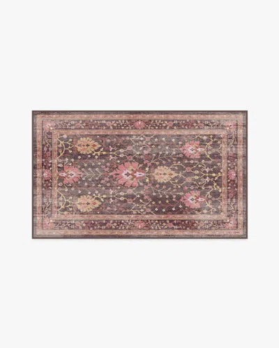 Ruggable Serafina Coral & Burgundy Flatwoven Rug In Multi