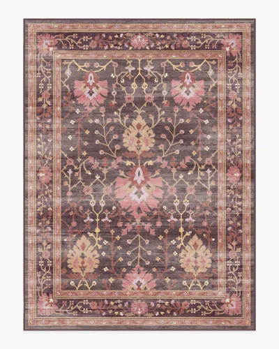 Ruggable Serafina Coral & Burgundy Flatwoven Rug