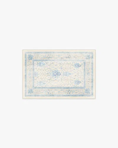 Ruggable Serafina Cream & Blue Flatwoven Rug