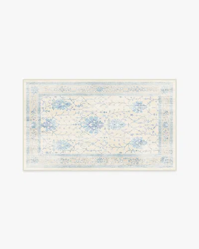 Ruggable Serafina Cream & Blue Flatwoven Rug
