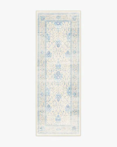Ruggable Serafina Cream & Blue Flatwoven Rug