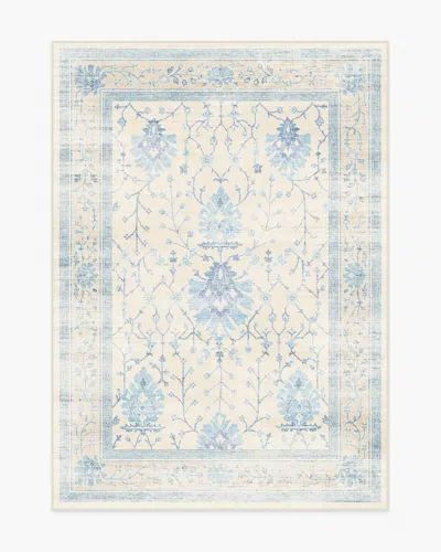 Ruggable Serafina Cream & Blue Flatwoven Rug
