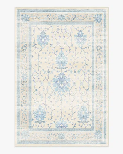Ruggable Serafina Cream & Blue Flatwoven Rug In Multi