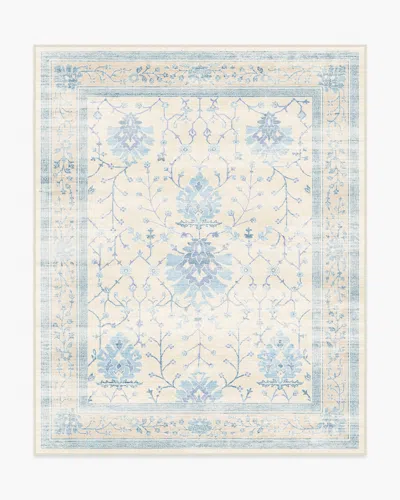 Ruggable Serafina Cream & Blue Flatwoven Rug In Multi