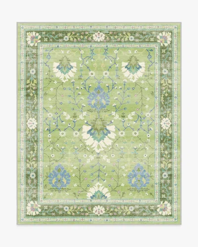 Ruggable Serafina Green Flatwoven Rug In Multi