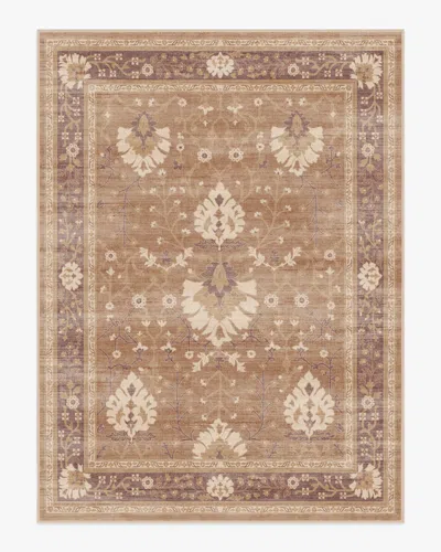 Ruggable Serafina Taupe & Plum Flatwoven Rug In Burgundy
