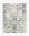 Ruggable Shadow Stripe Black & Cream Flatwoven Rug In Black