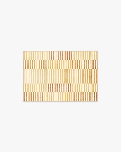 Ruggable Shadow Stripe Gold Flatwoven Rug