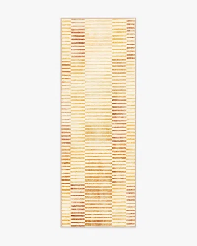 Ruggable Shadow Stripe Gold Flatwoven Rug
