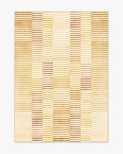 Ruggable Shadow Stripe Gold Flatwoven Rug