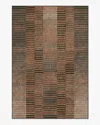 Ruggable Shadow Stripe Rust Flatwoven Rug In Multi