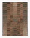 Ruggable Shadow Stripe Rust Flatwoven Rug In Multi