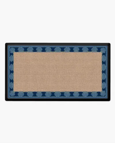 Ruggable Shelley Blue Large Doormat In Black