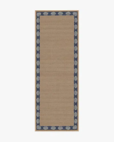 Ruggable Shelley Slate Blue & Natural Re-jute Rug In Animal Print