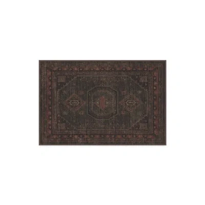 Ruggable Shira Bordeaux Washable 2-piece Rug And Pad System In Black