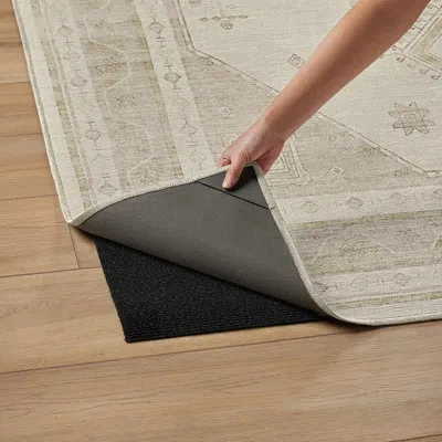 Ruggable Shira Ivory & Natural Washable 2-piece Rug And Pad System In Neutral