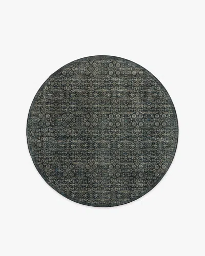 Ruggable Sierra Soft Black Flatwoven Rug In Green