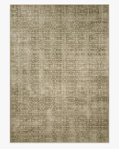 Ruggable Sierra Wheat Flatwoven Rug In Green