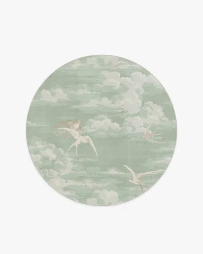 Ruggable Silvi Clouds Seaspray Flatwoven Rug By Sanderson In Green