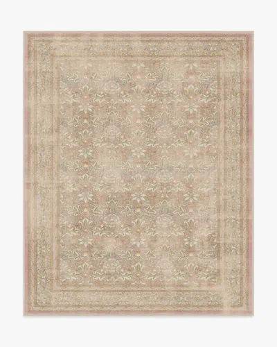 Ruggable Simply Severn Soft Pink Flatwoven Rug By Morris & Co. In Brown