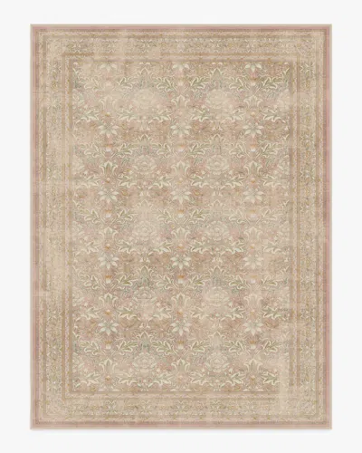 Ruggable Simply Severn Soft Pink Flatwoven Rug By Morris & Co. In Gold