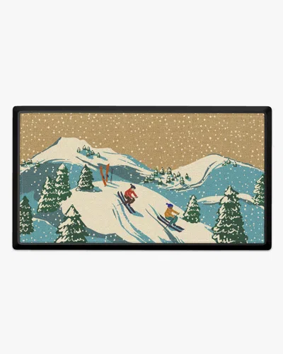 Ruggable Ski You Later Large Doormat In Blue