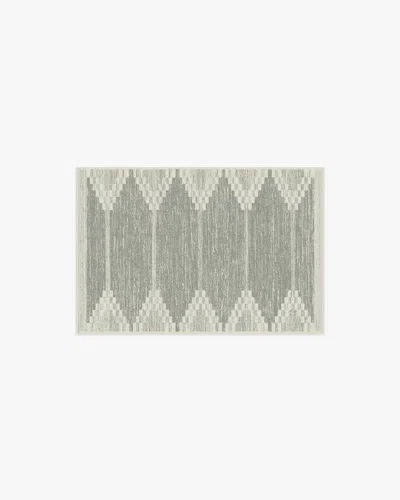 Ruggable Sloane Grey Flatwoven Rug In Green