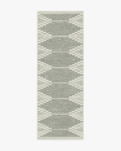 Ruggable Sloane Grey Flatwoven Rug In Green