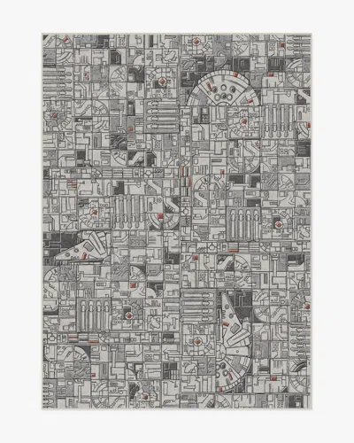 Ruggable Smugglers Geo Grey Flatwoven Rug In Gray