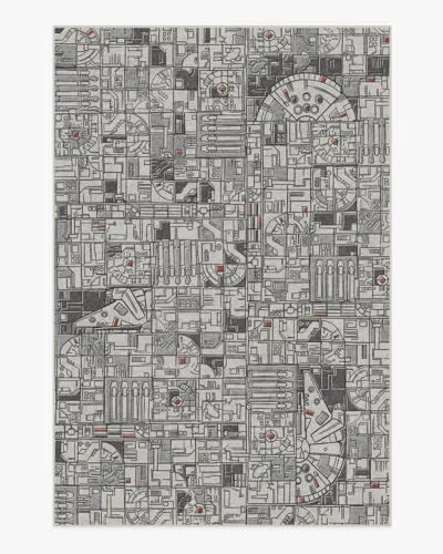 Ruggable Smugglers Geo Grey Flatwoven Rug In Gray
