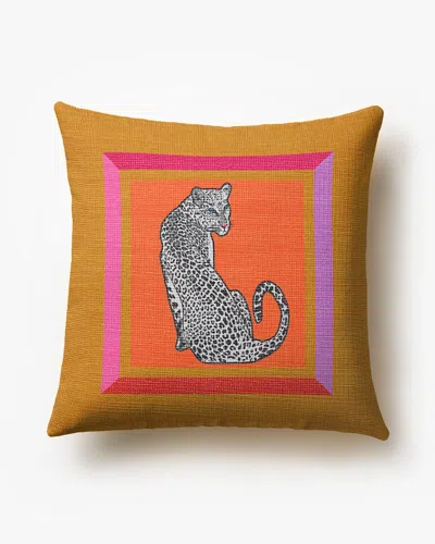 Ruggable Snow Leopard Multicolor Woven Throw Pillow By Jonathan Adler