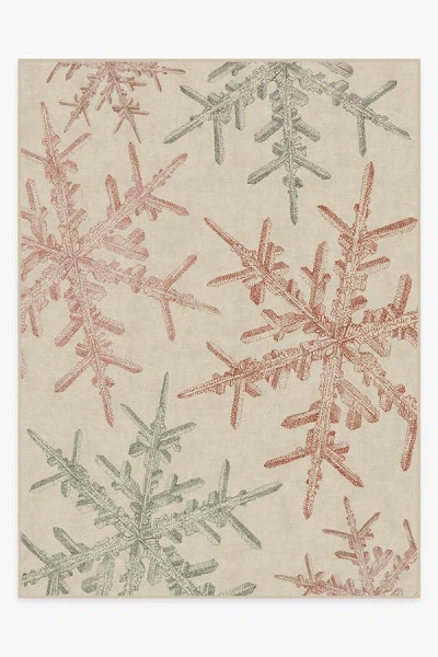 Ruggable Snowflake Creme Flatwoven Rug In Multi