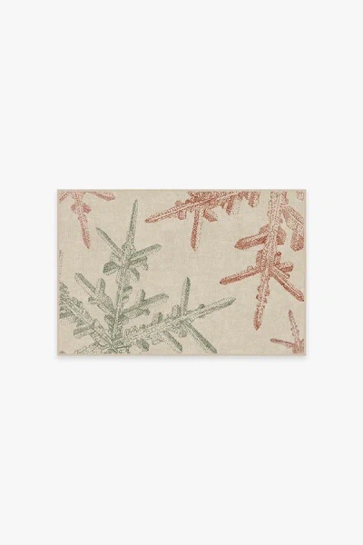 Ruggable Snowflake Creme Flatwoven Rug In Multi