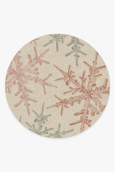 Ruggable Snowflake Creme Flatwoven Rug In Multi